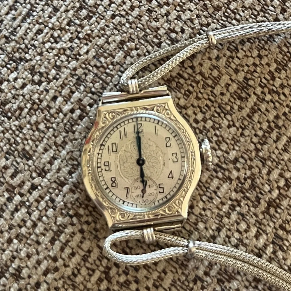 Art deco style Elgin antique vintage watch - Picture 1 of 9